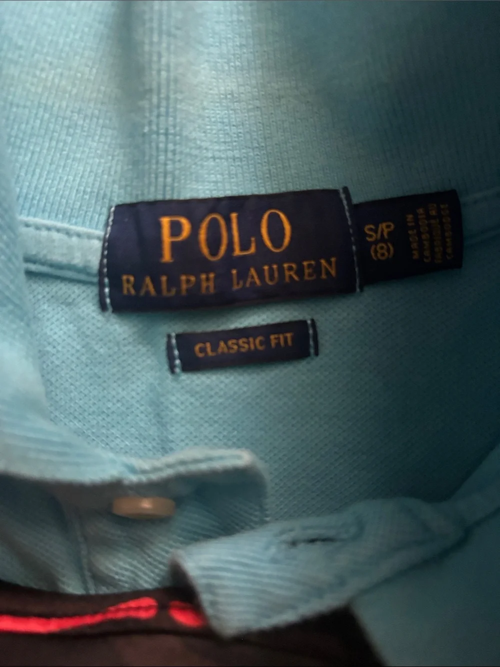 Ralph Lauren Kids Polo Shirt in Aqua Blue with Navy Logo